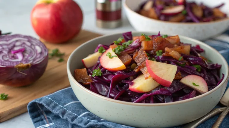 Purple Cabbage Recipes: Braised, Slaw & Easy Sides Homemade braised purple cabbage recipes with apples, bacon, and thyme – a delicious and healthy side dish recipe.