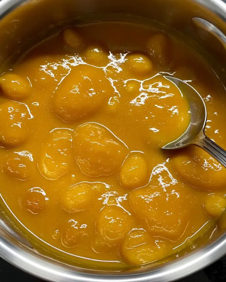 Cowboy butter sauce with garlic, lemon and herbs melting in skillet