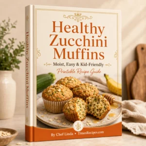 Healthy Zucchini Muffins Printable Recipe Guide (Oil-Free, No Refined Sugar) — Instant PDF Download