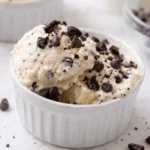 Cottage Cheese Ice Cream with Chocolate Chips and Crushed Cookies
