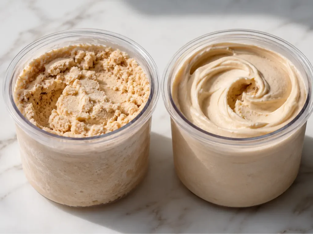 ninja-creami-cottage-cheese-ice-cream-crumbly-vs-creamy